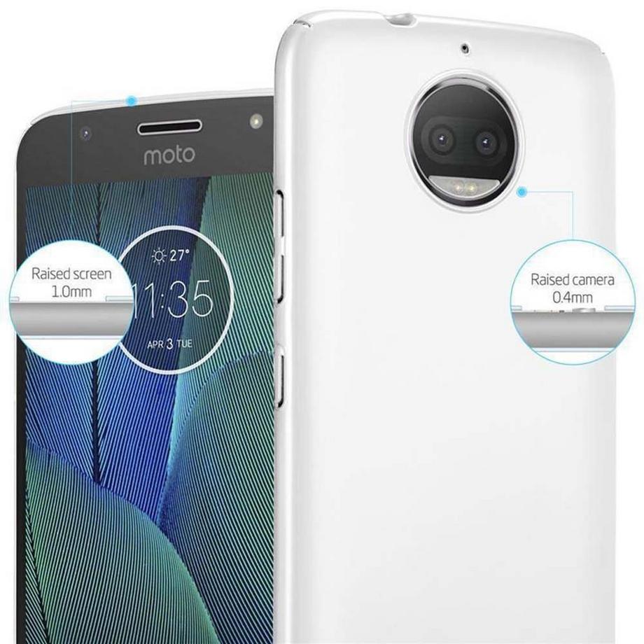 Cadorabo  Hülle für Motorola MOTO G5S PLUS Hard Case in Metall Optik 