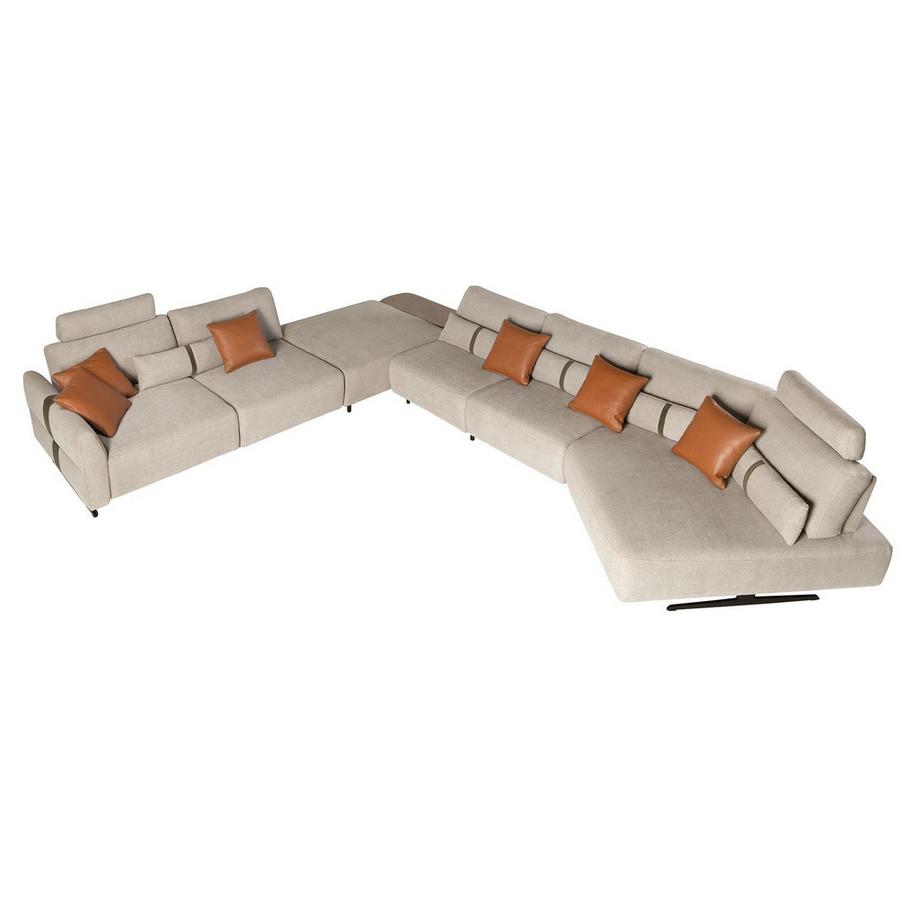 ANGEL CERDA Divano chaise longue relax modulare  