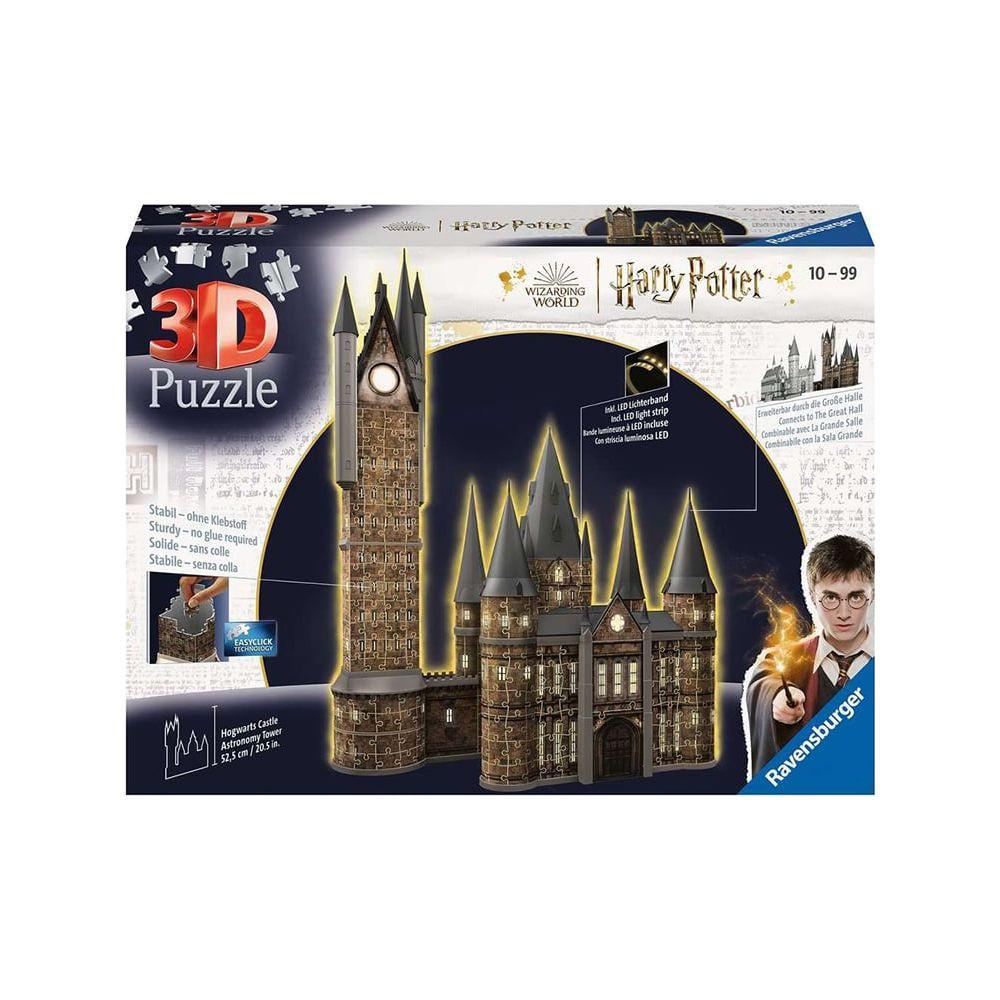 Image of Puzzle Hogwarts Schloss - Astronomieturm - Night Edition (540Teile)