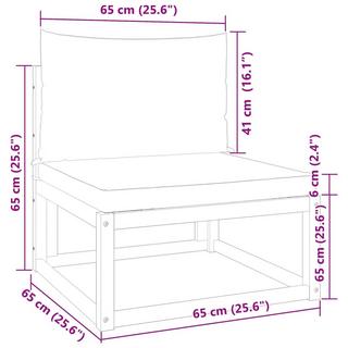 VidaXL Canapé de jardin bois d'acacia  