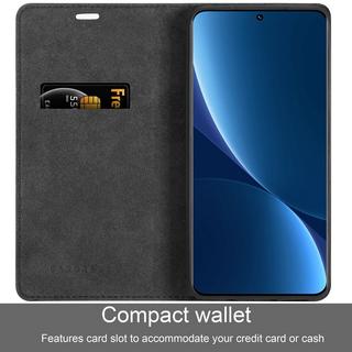 Cadorabo  Housse pour Xiaomi 12 PRO en NOIR NUIT - Coque de protection avec fermeture magnétique, fonction de support et compartiment pour carte 