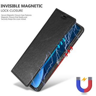 Cadorabo  Housse pour Xiaomi 12 PRO en NOIR NUIT - Coque de protection avec fermeture magnétique, fonction de support et compartiment pour carte 