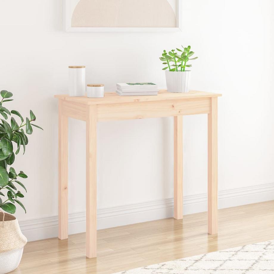 VidaXL Table console bois de pin  