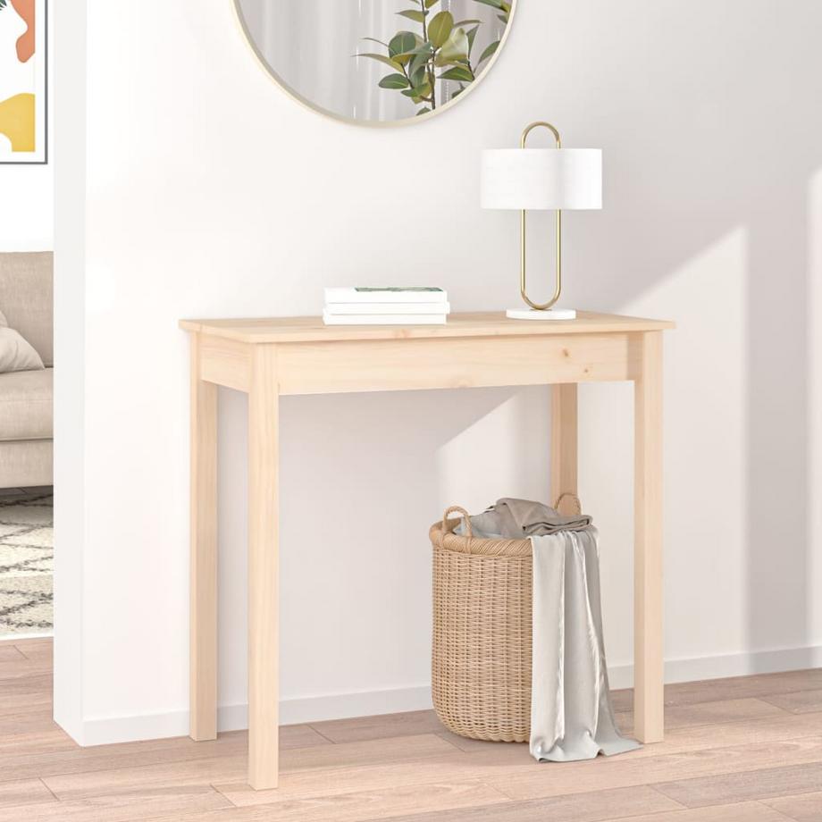 VidaXL Table console bois de pin  
