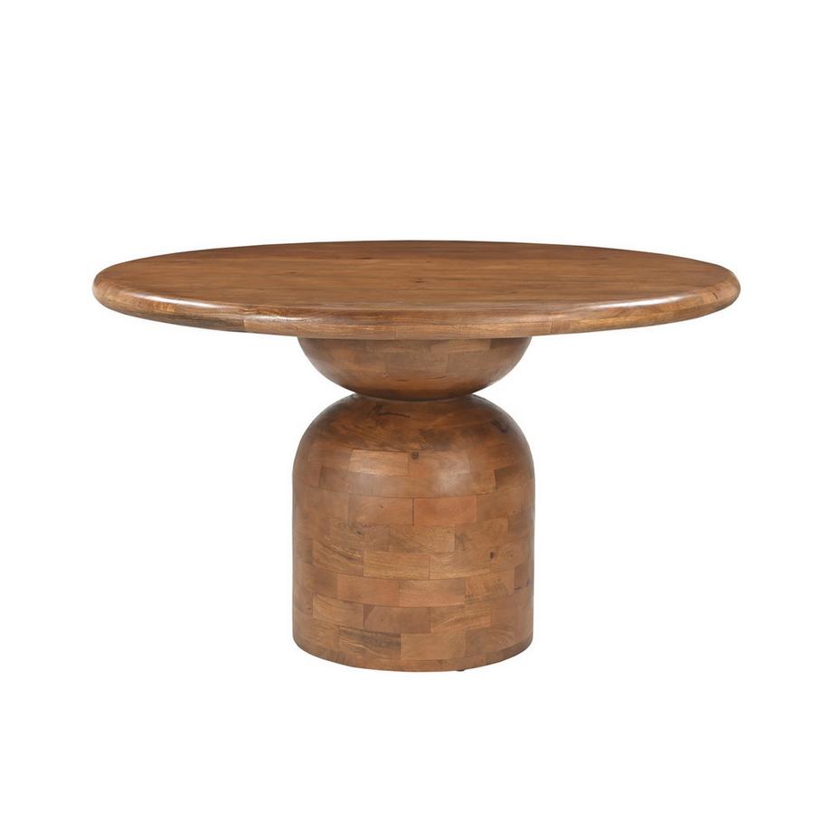 mutoni Table de salle à manger Luminia KSG nature 130x130  