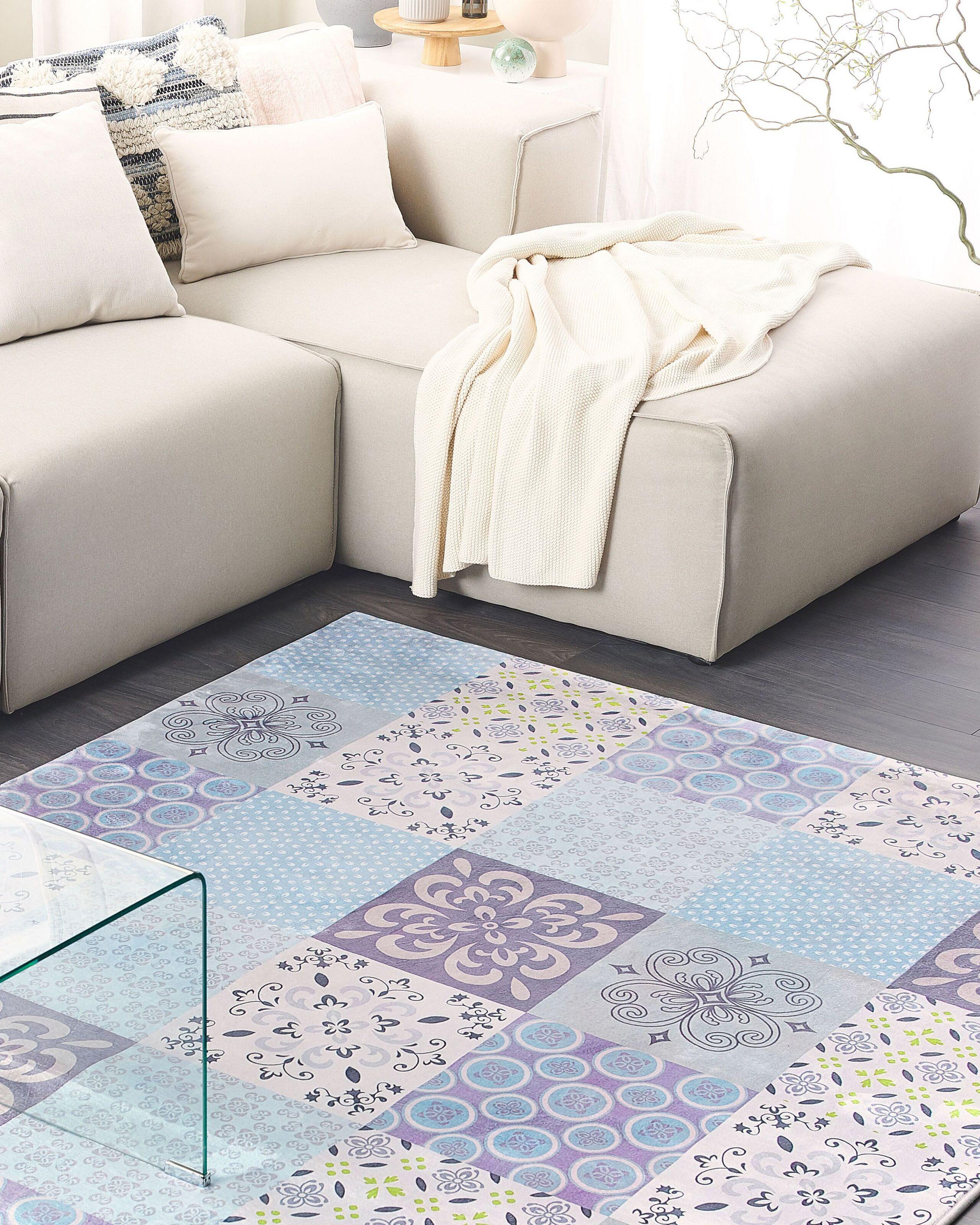 Beliani Tapis en Polyester Moderne INKAYA  