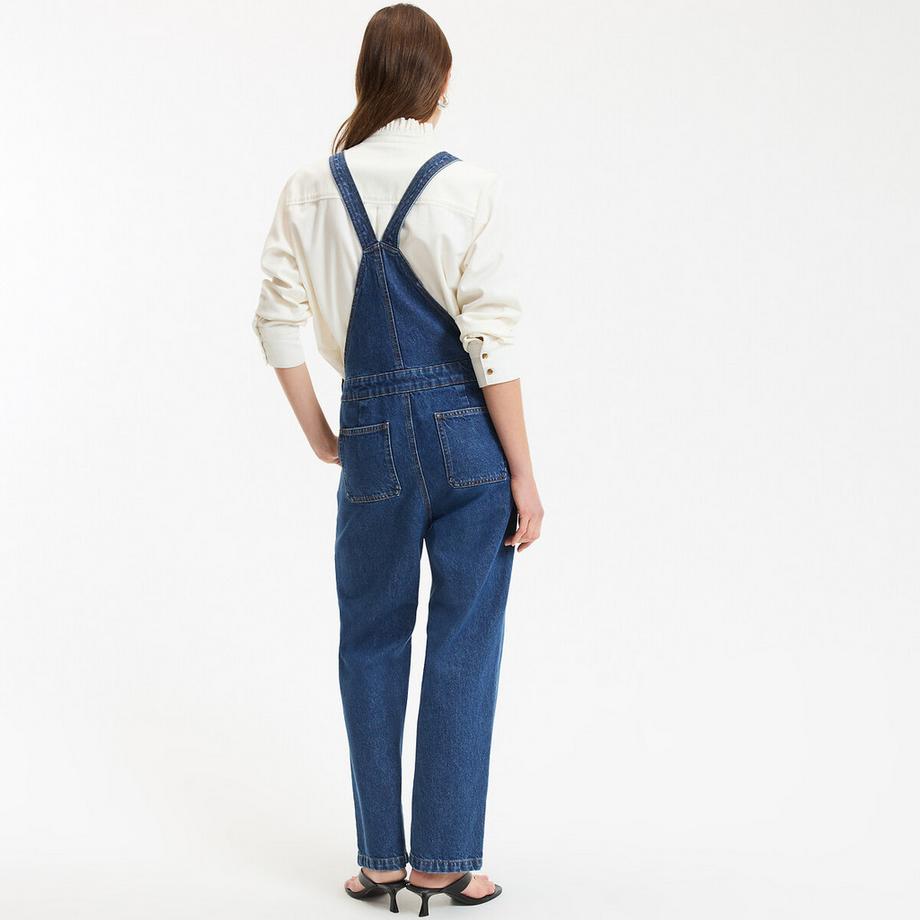 La Redoute Collections Denim Straight Fit Latzhose  