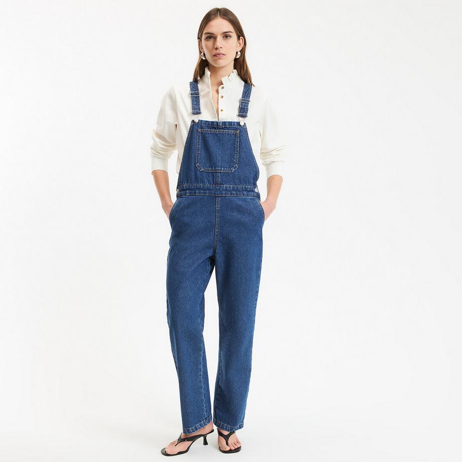 La Redoute Collections Denim Straight Fit Latzhose  