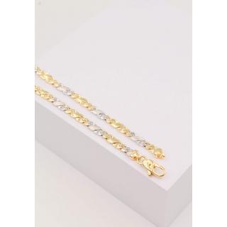 MUAU Schmuck  Collier Carrera Bicolor Gelb-/Weissgold 750, 4mm, 45cm 