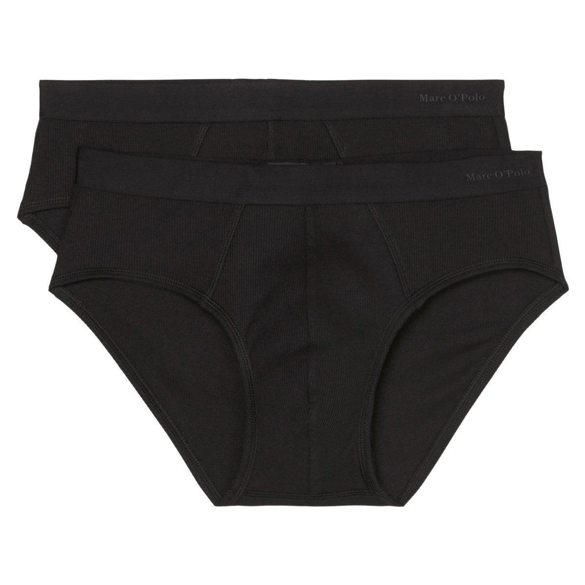 Image of 2er Pack Iconic Rib Organic Cotton - Slip Unterhose Herren Schwarz XL