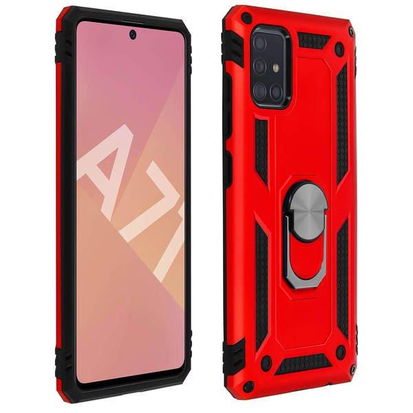 Avizar  Coque Galaxy A71 Antichoc Rouge 