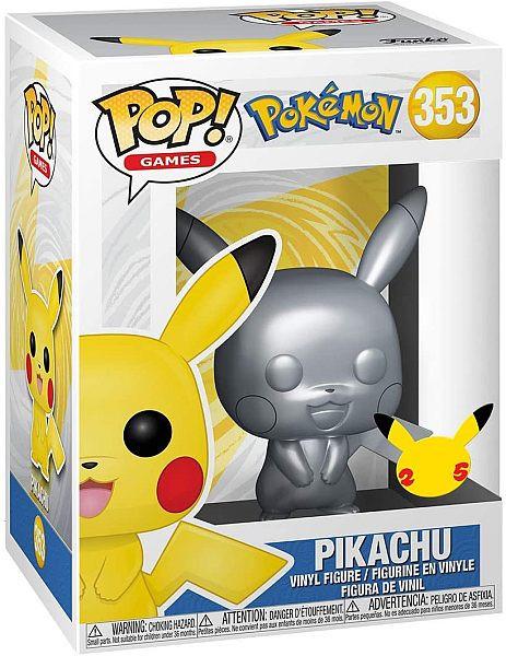 Funko  Pikachu Silver Funko POP 353 