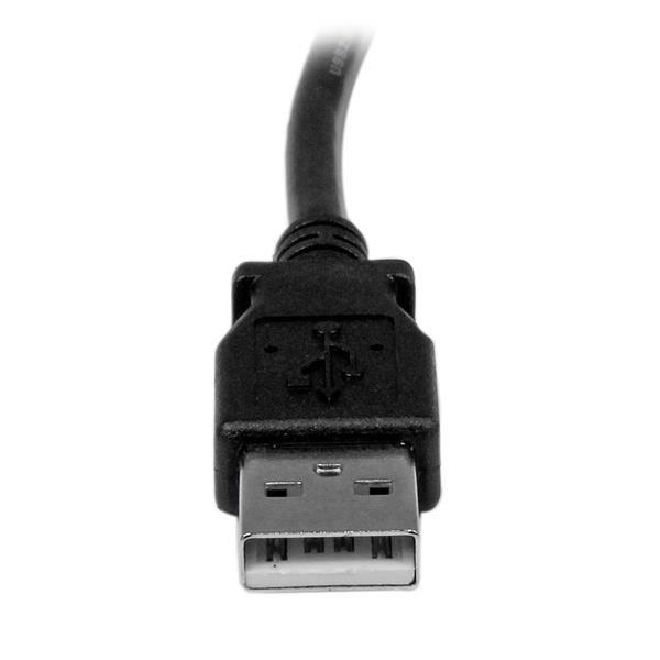 STARTECH.COM  Câble USB 2.0 A vers USB B Coudé à droite Mâle / Mâle pour imprimante - 1 m - Noir 