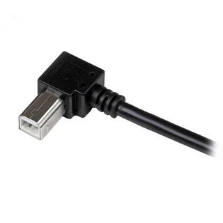 STARTECH.COM  Câble USB 2.0 A vers USB B Coudé à droite Mâle / Mâle pour imprimante - 1 m - Noir 