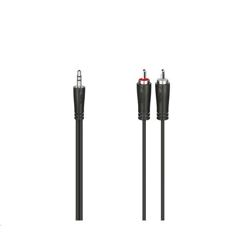 hama  Audio-Kabel, 3,5-mm-Klinken-Stecker2 Cinch-Stecker, Stereo, 1,5 m 