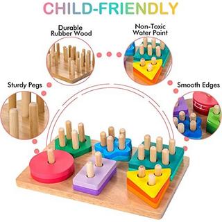 Activity-board  Holz Sortier- & Stapelspielzeug Steckpuzzle 