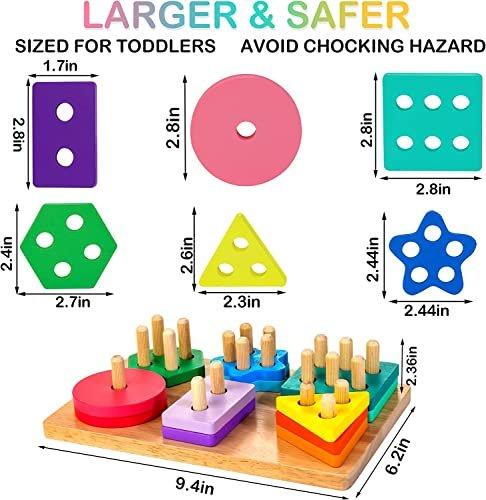 Activity-board  Holz Sortier- & Stapelspielzeug Steckpuzzle 