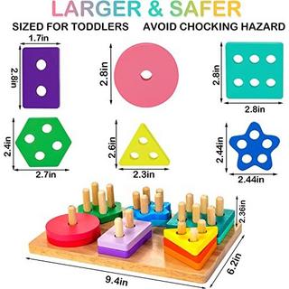 Activity-board  Holz Sortier- & Stapelspielzeug Steckpuzzle 