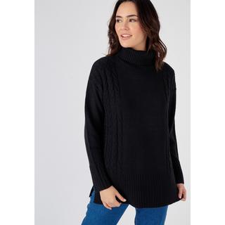 Damart  Rollkragenpullover mit Zopfmuster 