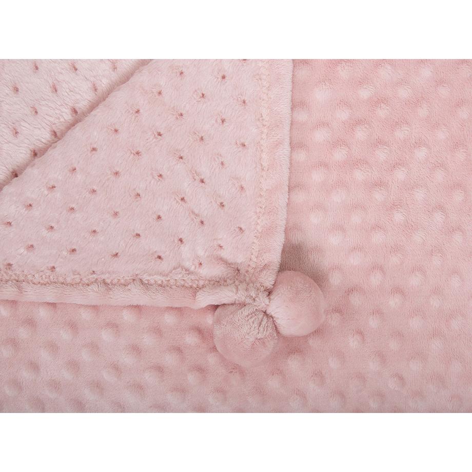 Beliani SAMUR Skandinavische Polyester Kuscheldecke  