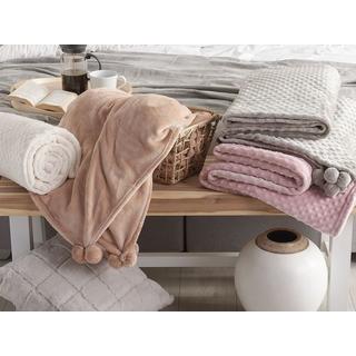 Beliani SAMUR Couverture Douillette Scandinave en Polyester  