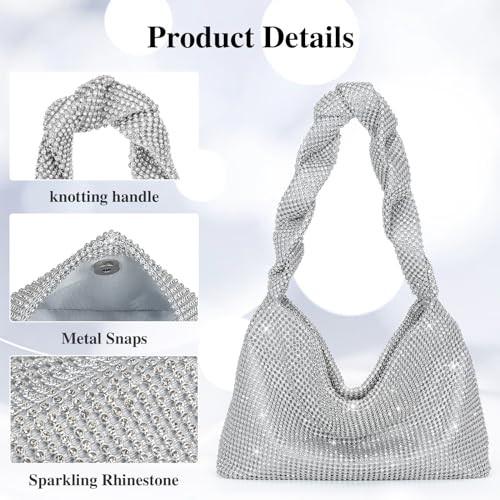 Only-bags.store Pochette Paillettes Strass Sac Bandoulière  