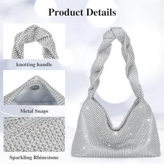 Only-bags.store Pochette Paillettes Strass Sac Bandoulière  