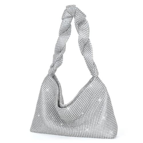 Only-bags.store Clutch Abendtasche Glitzer Umhängetasche kleine Strass Handtasche Umhängetasche Kette Tasche Hochzeit Party Disco Clutch Abendtasche Glitzer Umhängetasche kleine Strass Handtasche Umhängetasche Kette Tasche Hochzeit Party Disco 