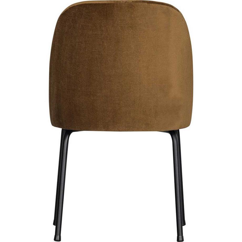 mutoni Sedia da pranzo Vogue Velvet giallo miele  