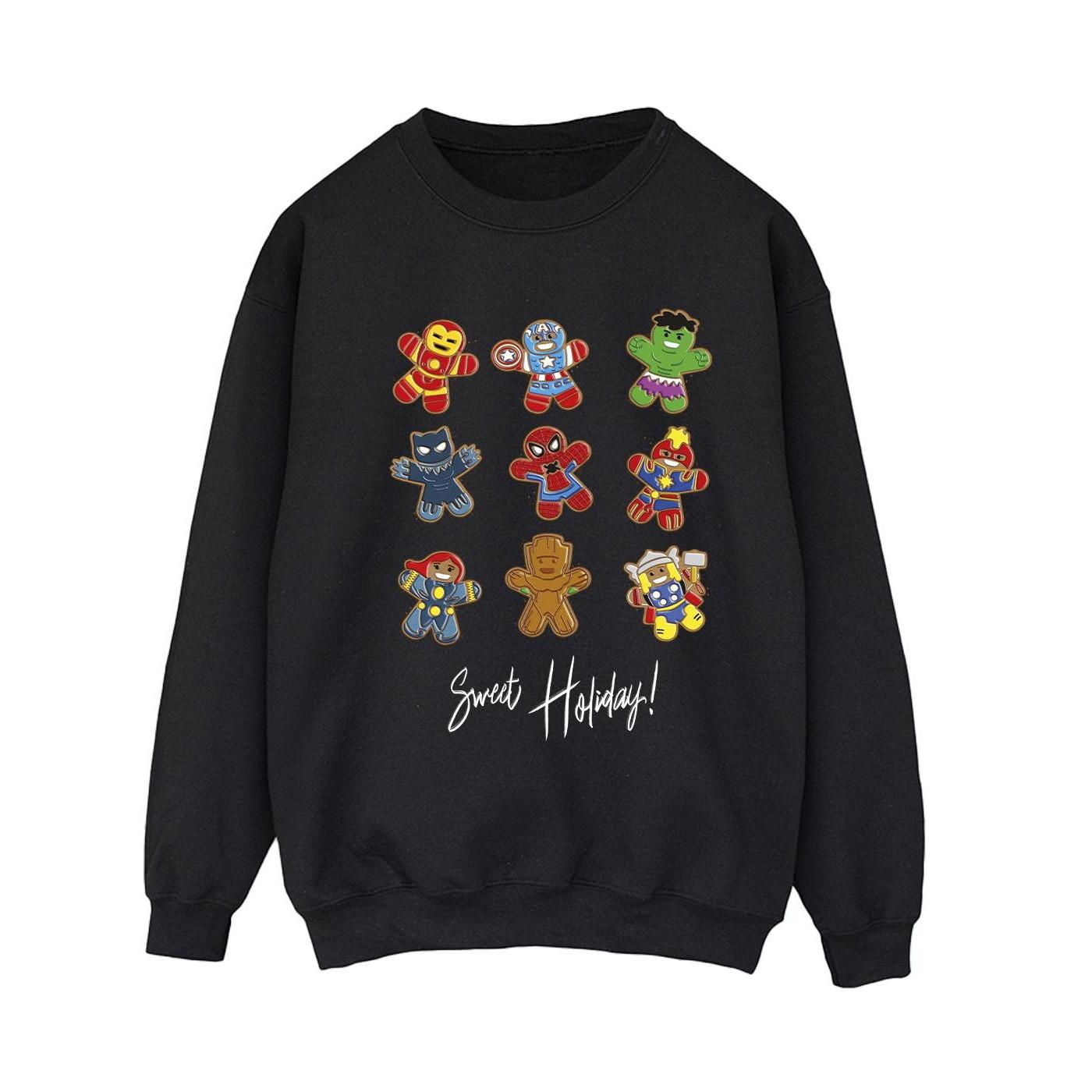 Image of Gingerbread Avengers Sweatshirt Damen Schwarz 5XL