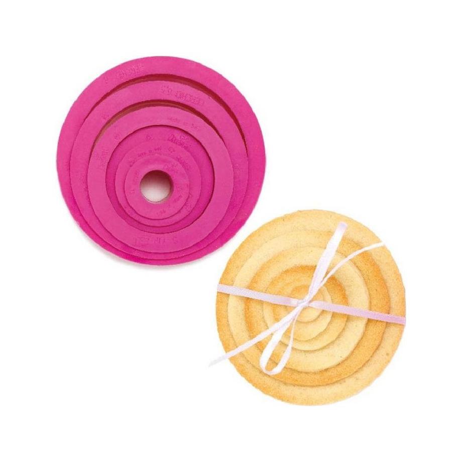 Decora Set di tagliabiscotti a cerchio 6 pezzi  