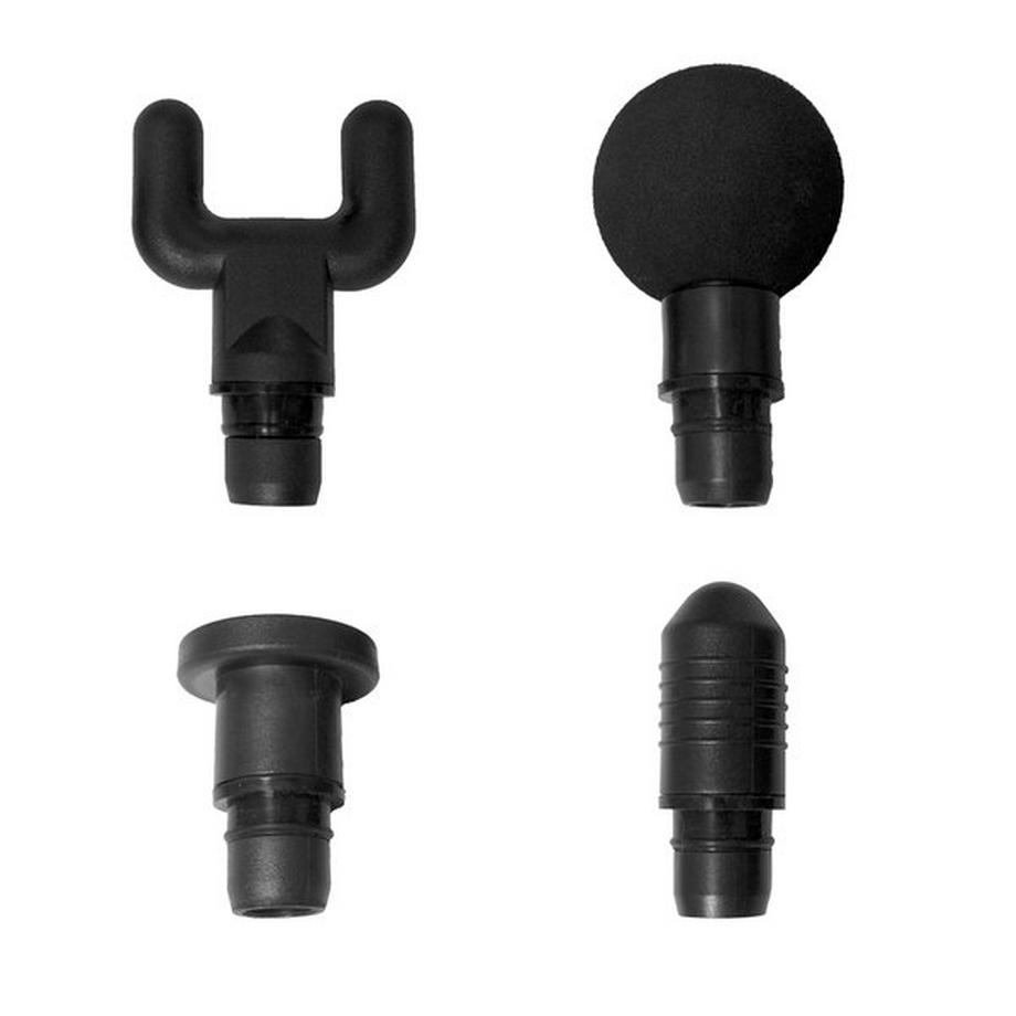 GladiatorFit Kabellose Muskelmassagepistole mit 4 Köpfen und Etui  