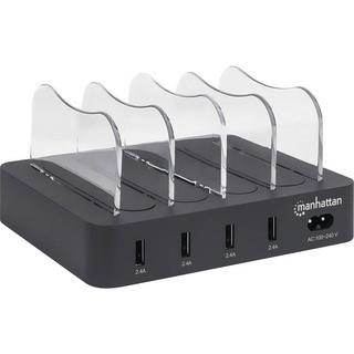 Manhattan  USB-Ladestation 34 W Steckdose Ausgangsstrom (max.) 2.4 A Anzahl Ausgänge: 4 x USB 3.2 Gen 1 Buchse A ( 