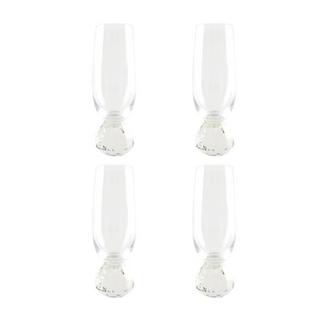 Aulica  FLUTES AVEC PIED EN DIAMANT - LOT DE 4 