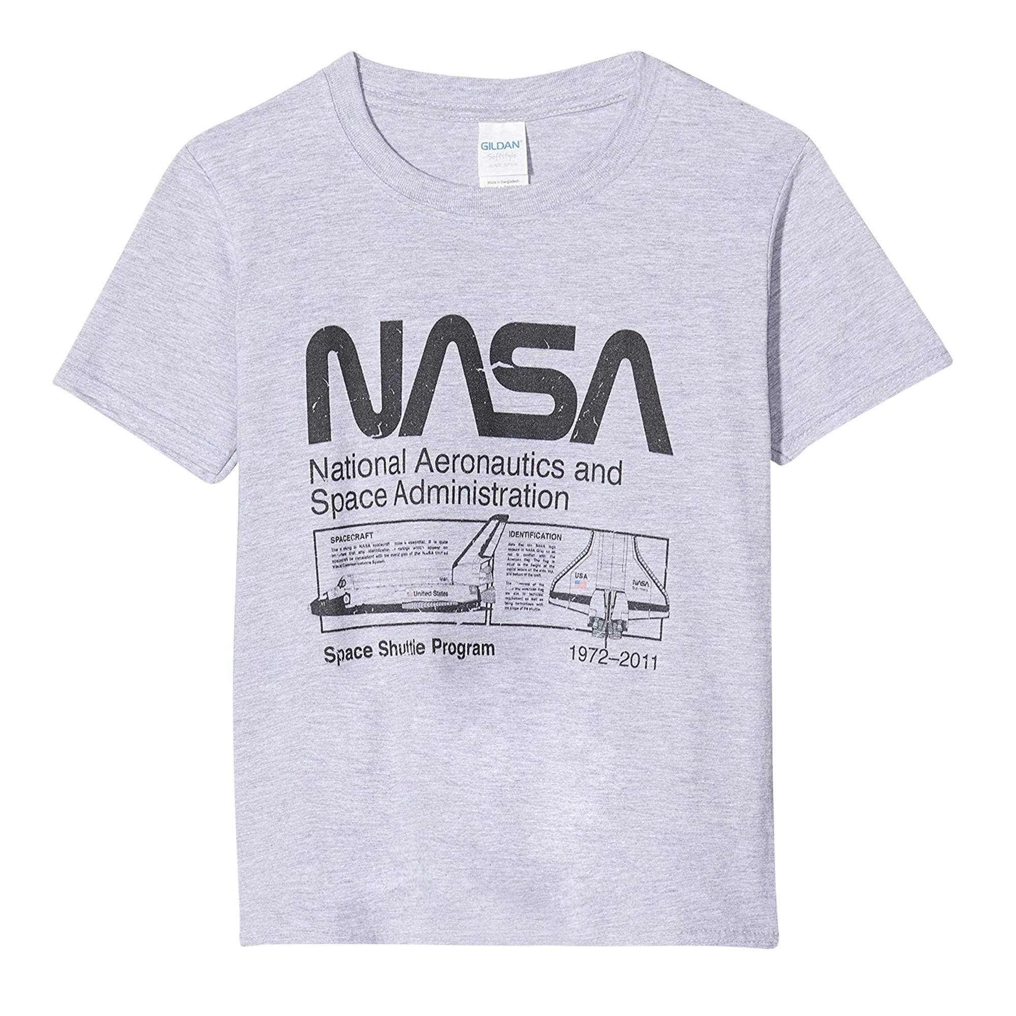 Image of Space Shuttle Tshirt Herren Grau 3XL