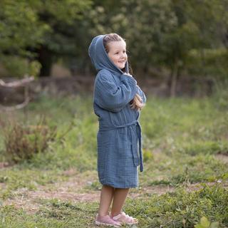 OrganicEra  Peignoir de bain enfant muslin en coton bio 