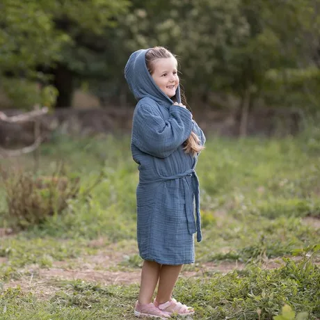 OrganicEra Peignoir de bain enfant muslin en coton bio acheter