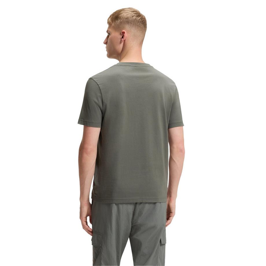 BOSS T-Shirt Jersey con Motivo Montagna e Sole  