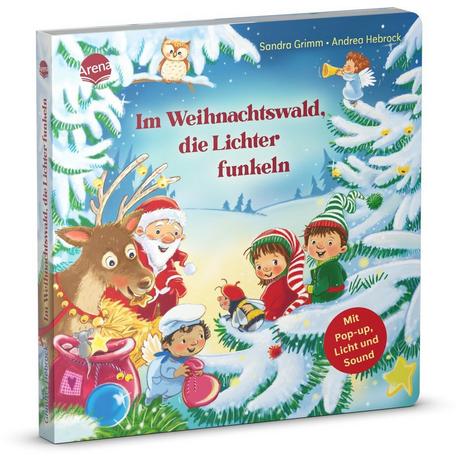 Im Weihnachtswald, die Lichter funkeln Grimm, Sandra; Hebrock, Andrea (Illustrationen) Gebundene Ausgabe 