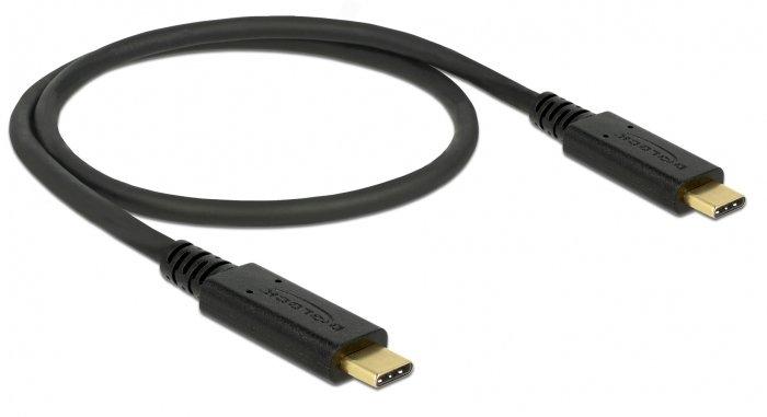 Image of 85529 USB Kabel 0,5 m USB 3.2 Gen 2 (3.1 Gen 2) USB C Schwarz