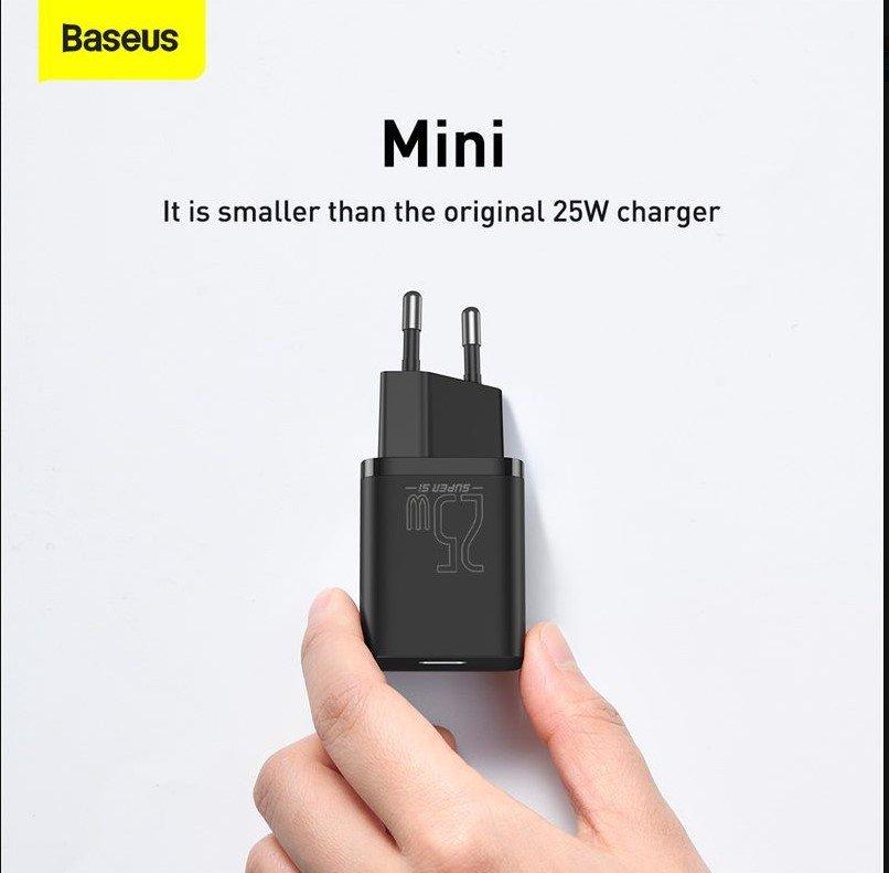 Baseus  TZCCSUP-L01 chargeur d'appareils mobiles Smartphone Noir Secteur, USB Charge rapide Intérieure 