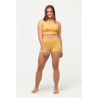 Ulla Popken  Bustier in jersey a costine di cotone biologico con scollo rettangolare 