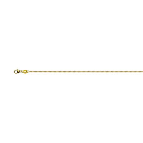 MUAU Schmuck  Collier Zopf Gelbgold 750, 1.2mm, 40cm 