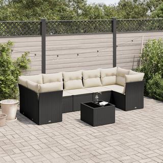 VidaXL set divano da giardino Polirattan  