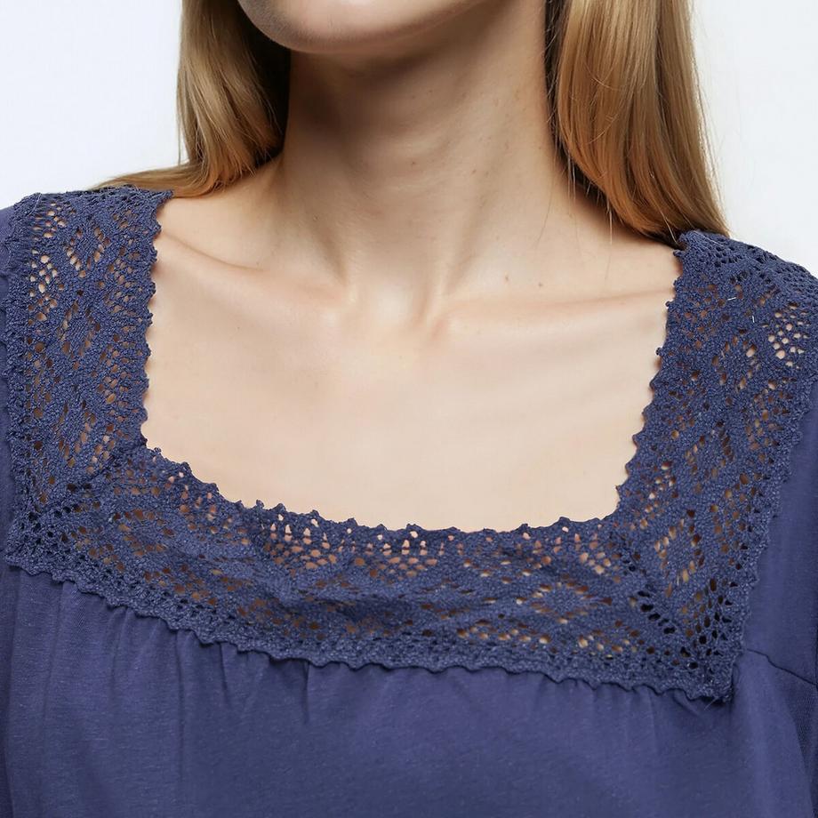 La Redoute Collections Camicia da notte con pizzo  