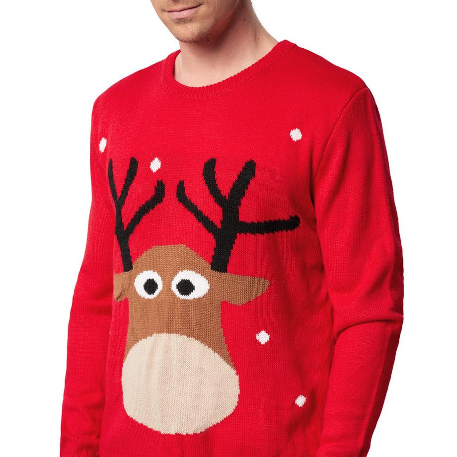 Tectake Weihnachtspullover reizendes Rentier  