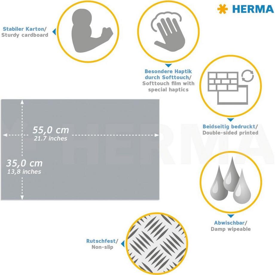 HERMA Schreibunterlage Schmetterlinge  