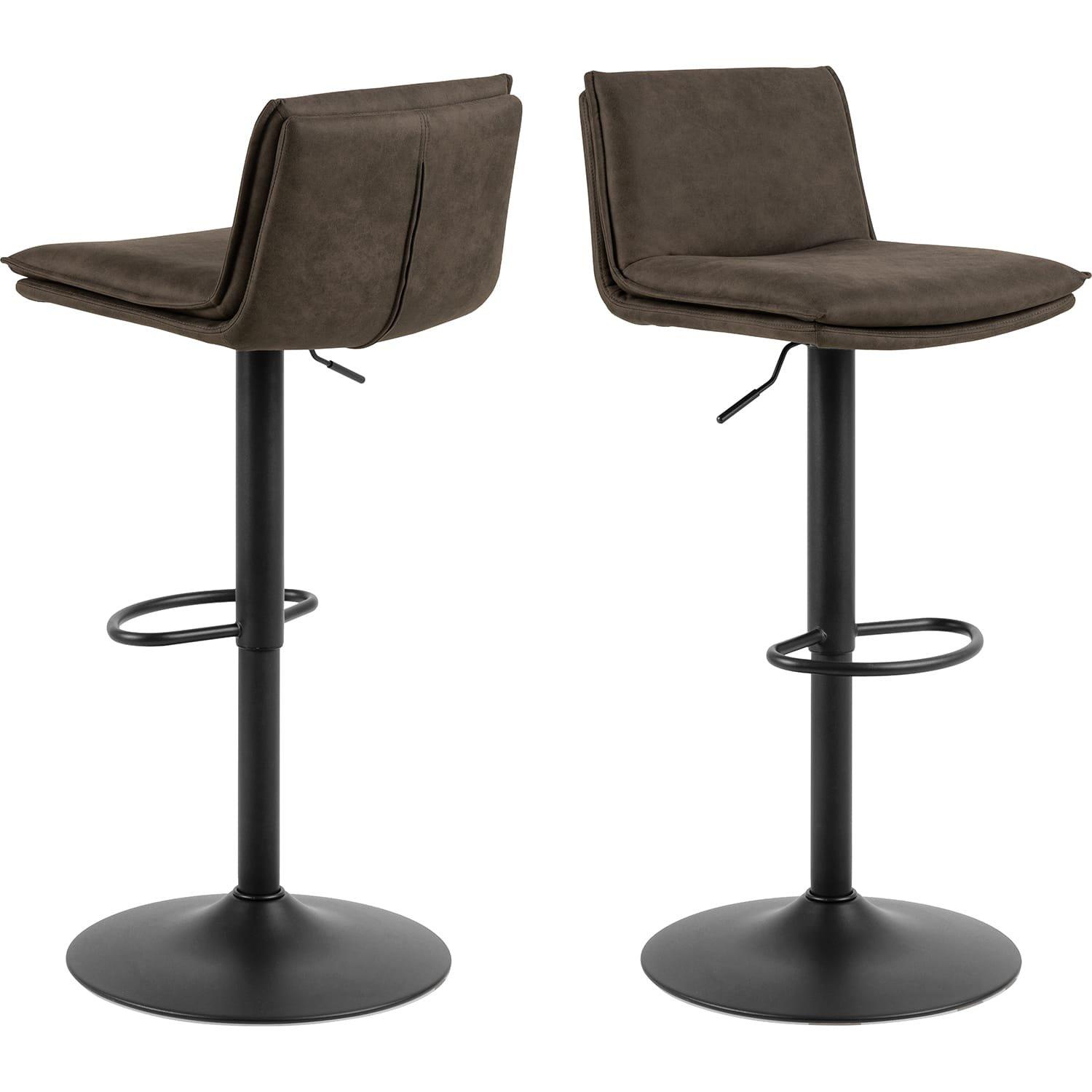 mutoni Tabouret de bar Fauna anthracite rotatif 107 (1 pièce)  