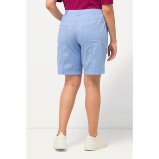 Ulla Popken  Cargo-Bermuda, Komfortbund, 4-Pocket-Schnitt 