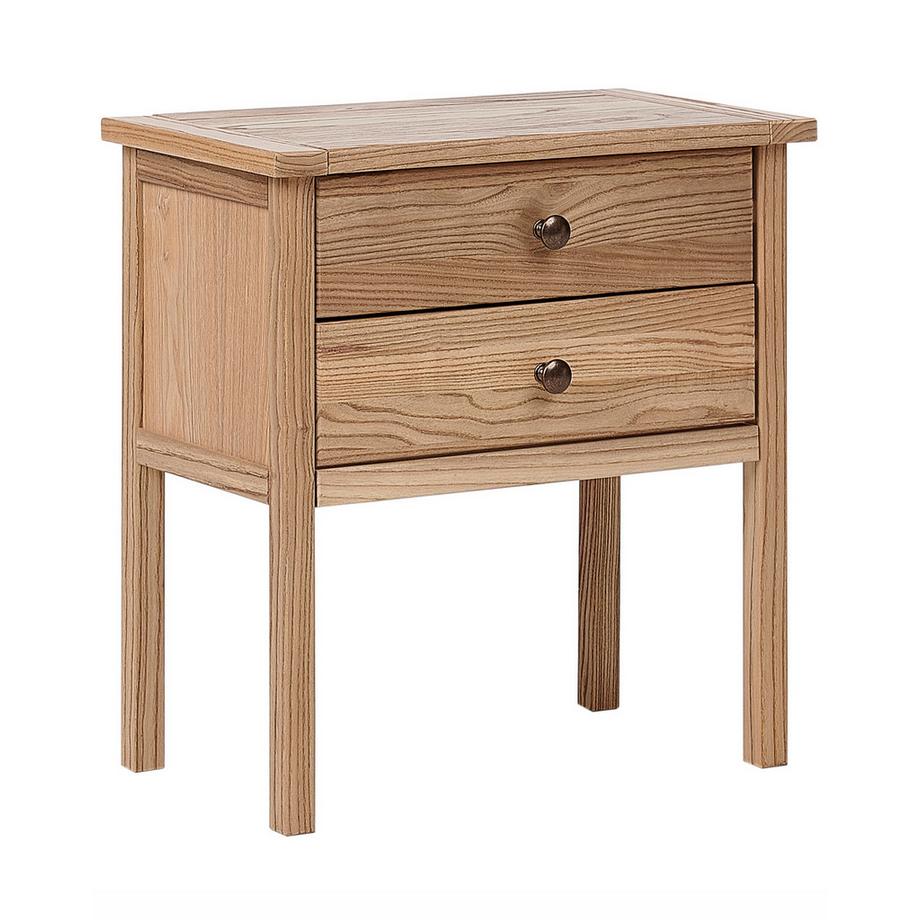 Table de nuit à 2 tiroirs en Sassafras Traditionnel SALTON